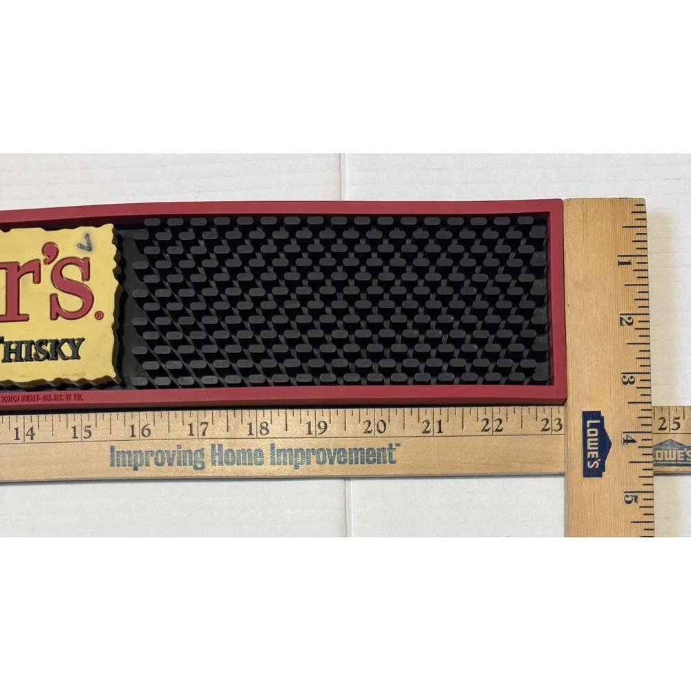 DEWAR'S Finest Scotch Whiskey Rubber‎ Bar Mat - Spill Catcher - Rail Runner